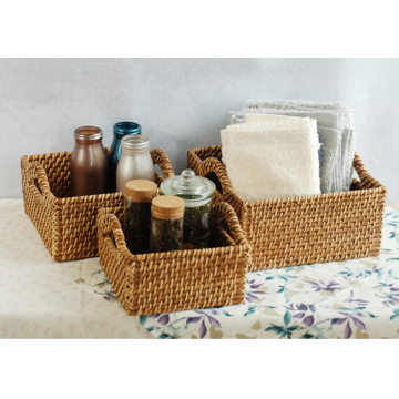 (BC-R1011) Manual Craft Natural Rattan Basket